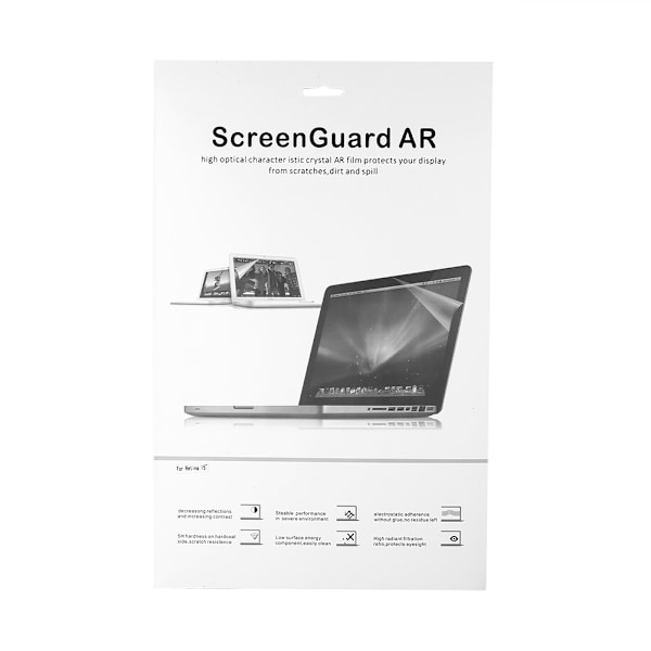 Ultratunn Kristallklar Film Skärmskydd Laptopskydd För Mac Retina 15,4 tum