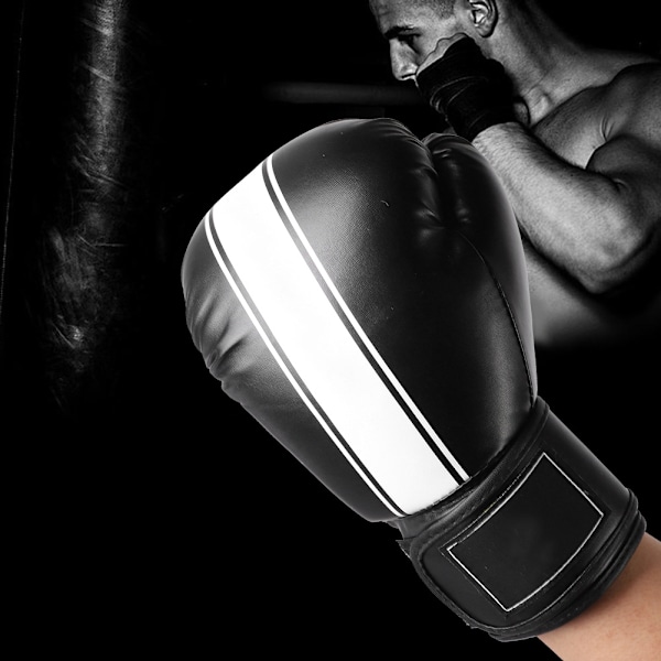BonSem 1 Par Vuxen Fri Kamp Professionell Tävling Fight Boxning Träningshandskar (Svart)