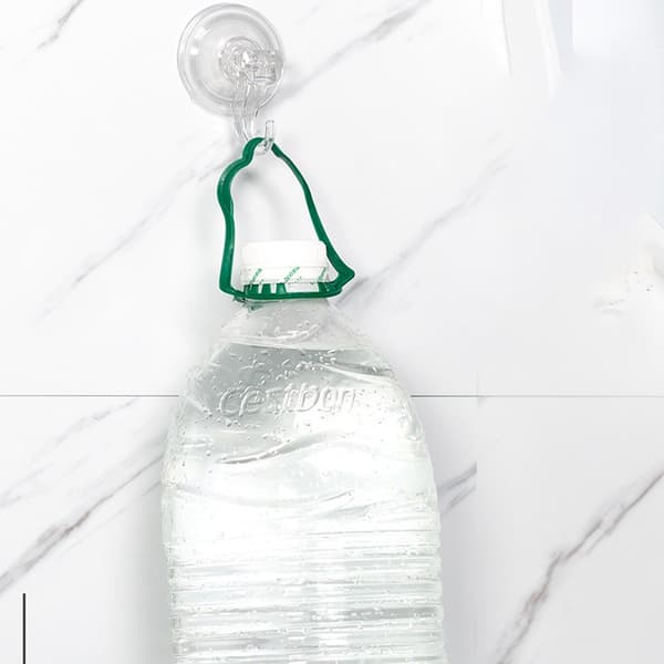 Suction Cup Hooks (Large - 2-pack) - Strong, transparent PET hooks for kitchen, bathroom and more. Easy installation without drilling. 104