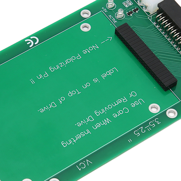 2,5 tum till 3,5 tum SATA HDD SDD 44Pin IDE Konverteringskort Säker Överföring PCB Hårddisk Adapterkort Konverterare för PC