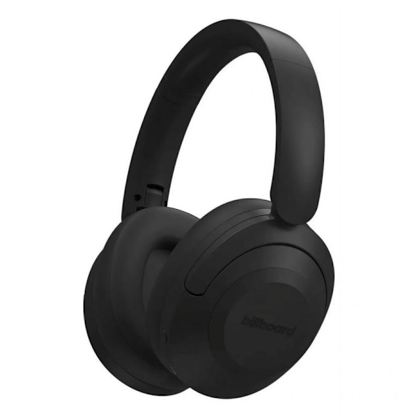 On-ear-hörlurar med låg strömförbrukning och bekväm passform i klassisk svart design för långa lyssningssessioner