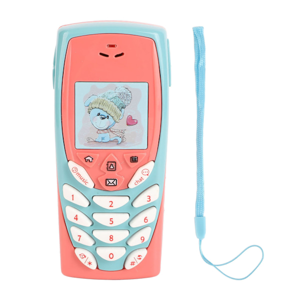 Baby leksakstelefon Intressant simulering musik leksak mobiltelefon för pojkar flickor födelsedagspresenter