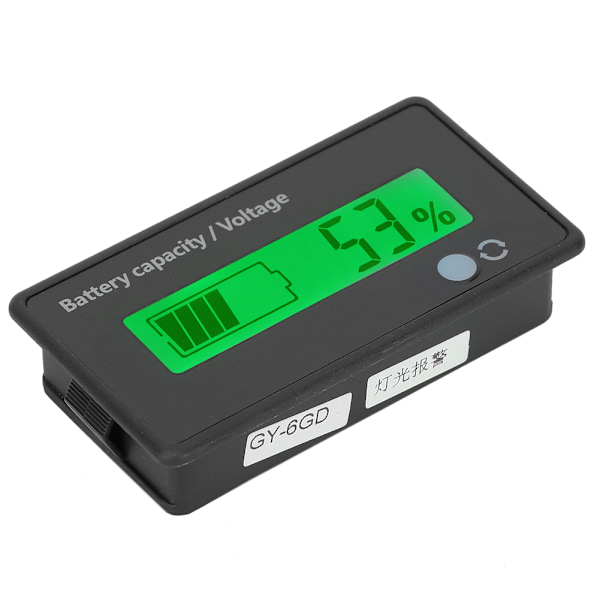 GY-6GD PCB HTN Batterikapacitetsmonitor Indikator LCD-display med Blinkande Alarm 12-84V Grön