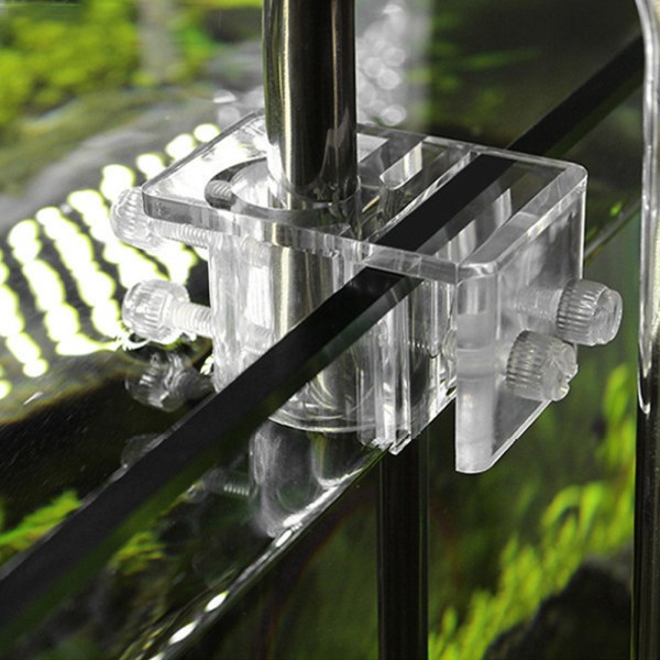 2 kpl Akryyli läpinäkyvä akvaarion kalasäiliö vesiputken letkun kiinnityspidikkeen putken puristimen pidike