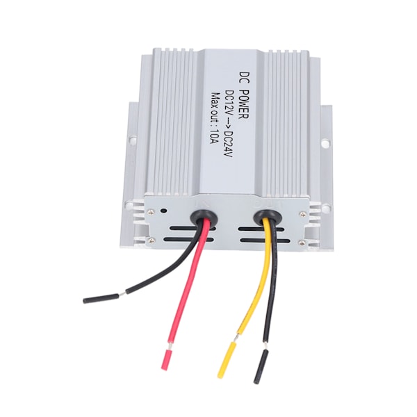 DC 12V till 24V Bil Booster Aluminiumlegering DC 12V till 24V Säker Stabil 10A 240W DC Ström Booster för Bil Buss LCD