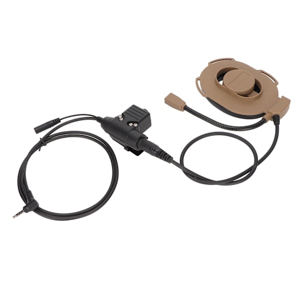 HD01 Militär Headset Ensidigt Militärt Brusreducerande Hörsnäcka med U94 och Fingermikrofon för Yaese VX‑3R