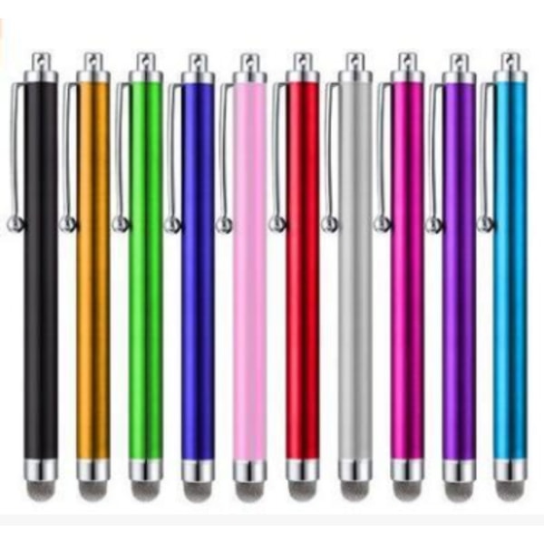 Stilrena pekpennor med pekskärm, utbytbara spetsar för hög precision (10-pack)