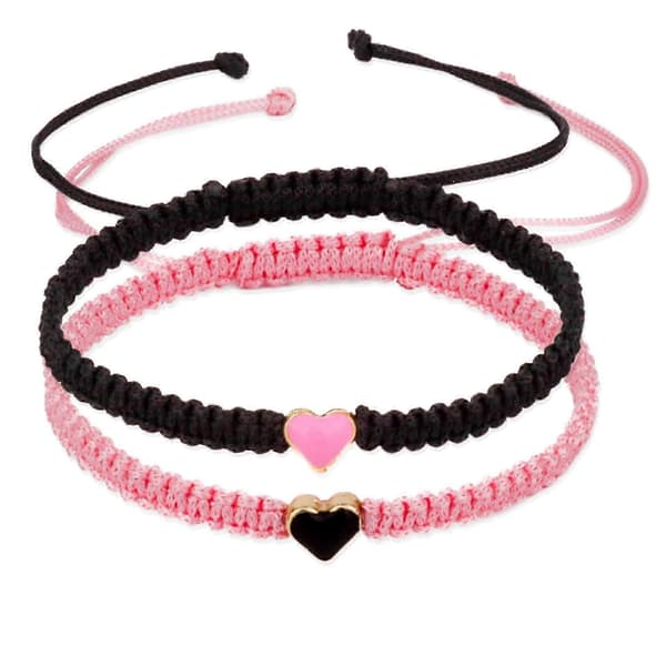 2026 Matchande Morse Code Par Flätade Strängsmycken Armband för Alla Hjärtans Dag Present