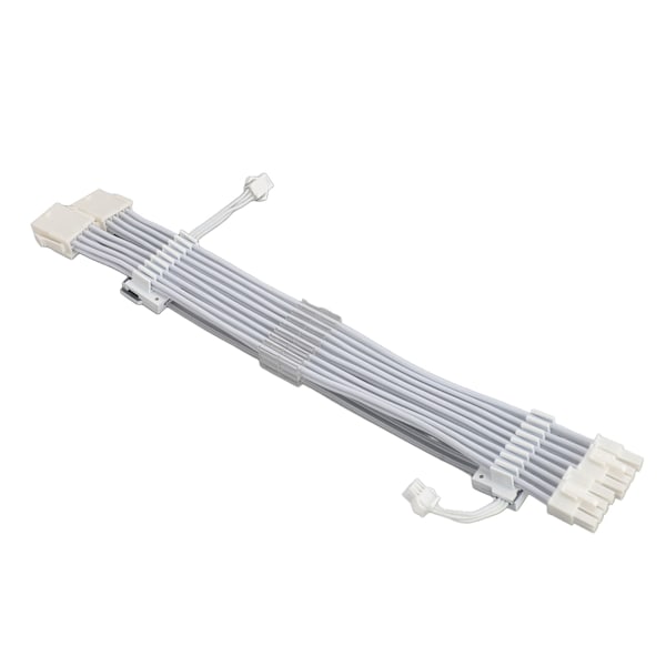 RGB PSU-kablar ARGB GPU Strömförsörjningskabel 2x8 Pin Förlängningskabelkit 5V 3Pin Synkroniserad för PC Chassi Vit
