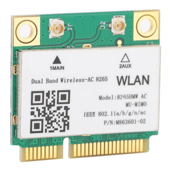 Trådlöst Nätverkskort 2.4G/5Ghz Mini PCIE WIFI 802.11ac 867Mbps Bluetooth 4.2 8265HMW