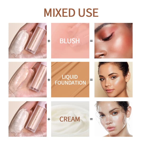 Lakerain Highlighter Liquid för Kropp, Hudton, Ögonskugga, Ansikte #2
