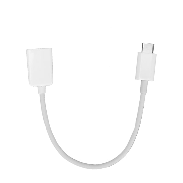 TypeC till OTG Adapter Portabel OTG Kabel Konverterare för Mus Tangentbord USB Enheter (Vit)