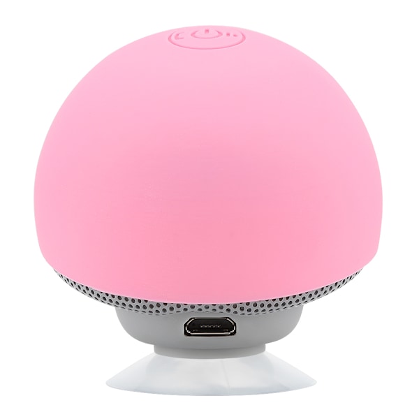 Mini Bluetooth Trådlös Bärbar Svamphögtalare Subwoofer Med Sugkopp Funktion (Rosa)