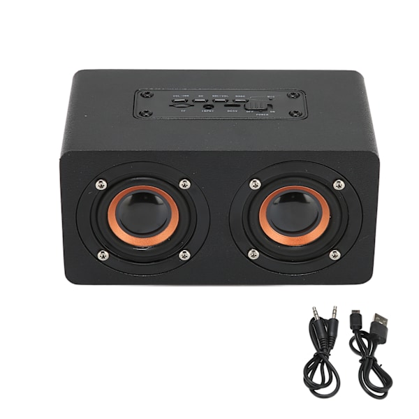 Bluetooth-högtalare Stilren Multifunktionell Träimitation Bluetooth-högtalare för Hem KTV Fest