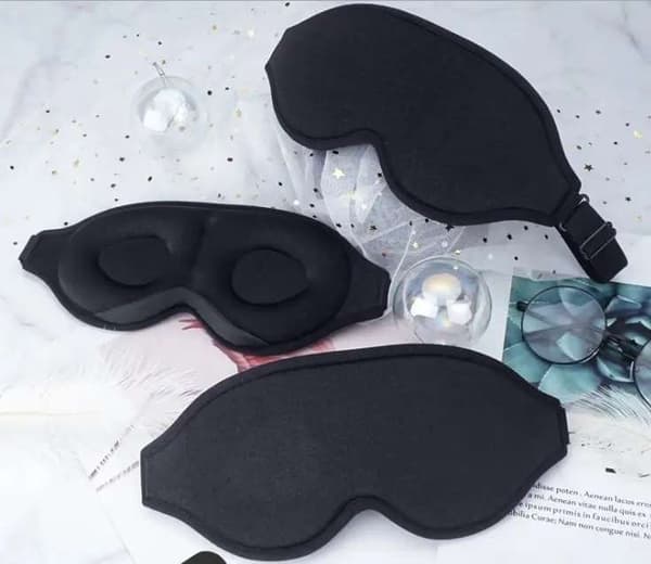 Innovative Sleep Mask, Light-Blocking Eye Mask for Sleep, Naps, Meditation, Travel Black black
