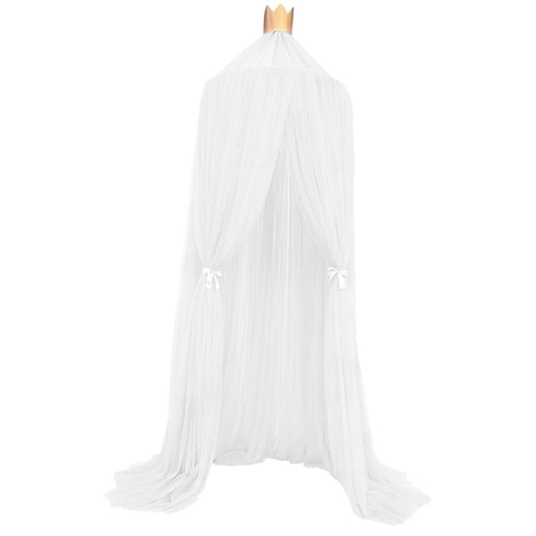 Elegant Kuppelsänghimmel, Boho Prinsessstil Fétält, Justerbart Höjdhängningssystem för Mysig Känsla, Snabb Installation, Portabel & Hållbar