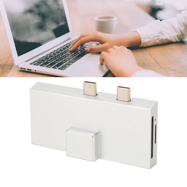 Dual USB C Expansionshubb Professionell 7 Portar Plug and Play 5Gbps Dataöverföring USB C Hubb för Surface Pro 8 9 X