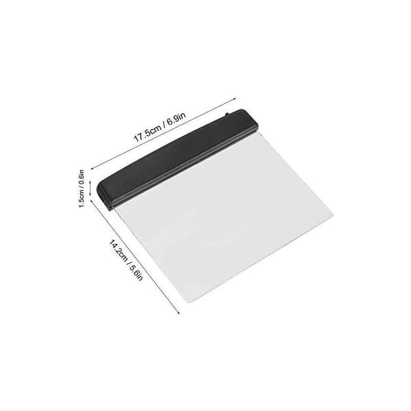 LED boklys, bokleselampe, flatt boklys, 14,2 x 17,5 cm