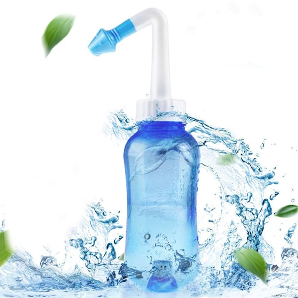 Transparent Neti Pot för Sinuslindring, Professionell Design BPA-fri Trycksköljning, Lättanvänt Nässköljningssystem, Ger Lindring från Nästäppa