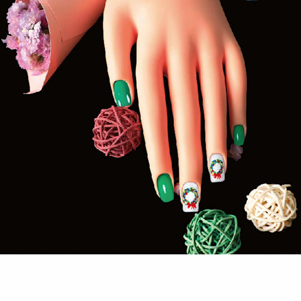Nail Art Mastery Kit, Återanvändbar Mjuk Låtsashand med Justerbara Fingrar för Professionell Övning, Högkvalitativt Material för Hållbarhet och Flexibilitet