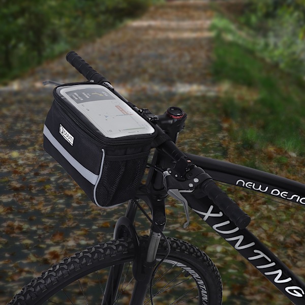 1st DUUTI Utomhus Cykel Fram Telefonhållare Väska Cykling Styrväska