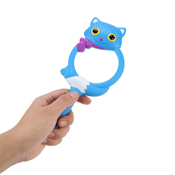 Handhållna förstoringsglas Färgglada glasögon Tillbehör Verktyg för barn (katt)