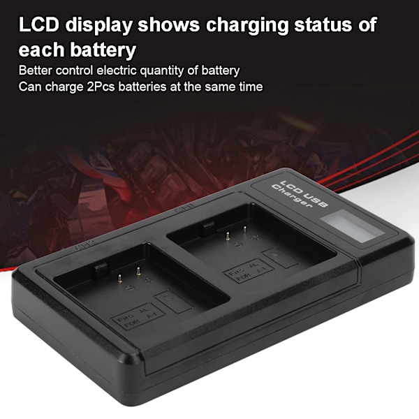 A‑1 Batteri med LCD Dubbla Fack Laddare för Arlo Pro/Pro 2 VMA4400 2440mAh