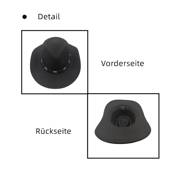 1 stk cowboyhatt