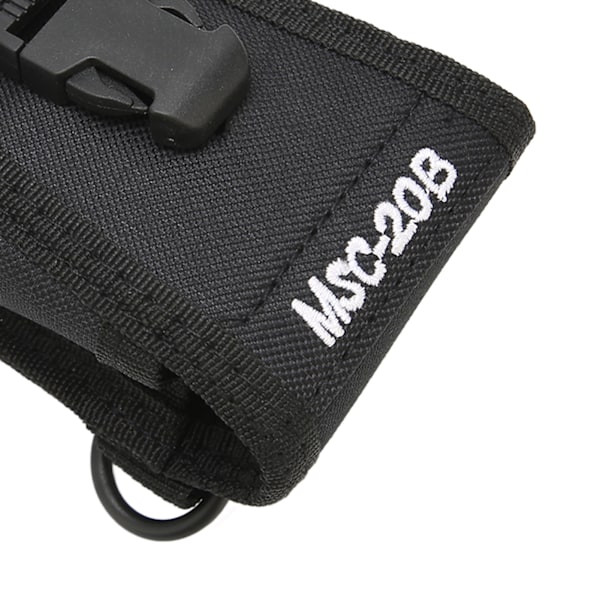 Walkie Talkie Hållare Lättvikt Bärbar Universal Nylon Radiofodral Väska för 2-vägsradio MSC 20B