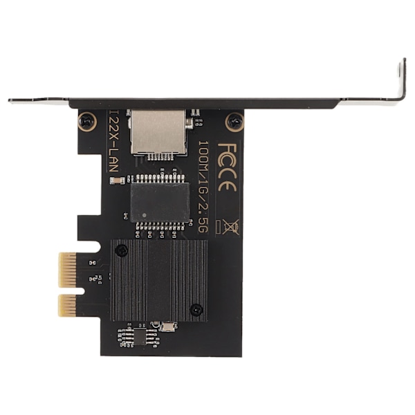 PCIe Nätverkskort 10/100/1000/2500Mbps Guldpläterad Pin Aluminiumlegering Gigabit Ethernet-kort för Stationär Speldator Server