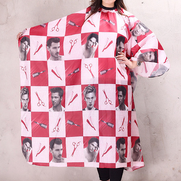 Hair Dyeing Haircut Cloth Hairdressing Apron Styling Barber Beauty Salon Accessory ToolRed