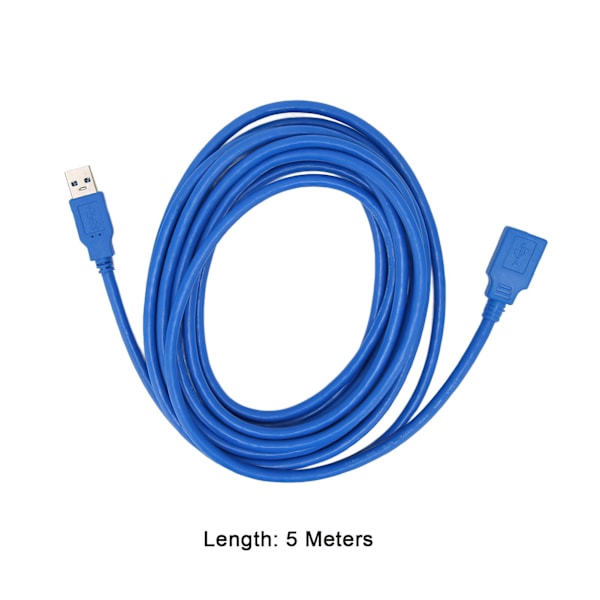 USB 3.0 Förlängningskabel 5Gbps Höghastighetsöverföring 5m Lätt Bärbar Högpresterande Dataförlängningskabel för Hemmet