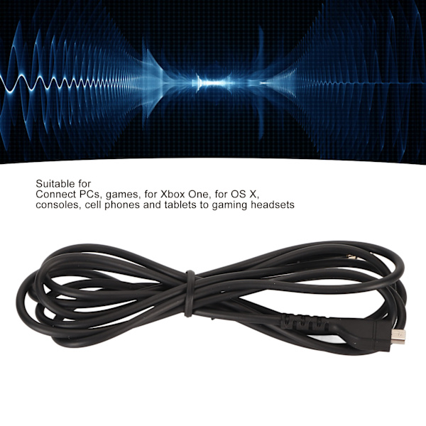Ersättningsljudkabel för gamingheadset Mini syrefri koppar ersättningsljudkabel för SteelSeries Arctis 3 Arctis 5 Arctis 7 Arctis Prime Arctis