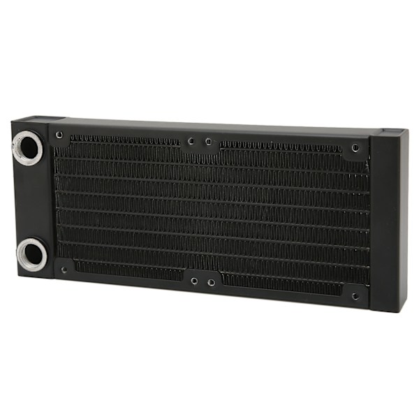 Vattenkylningsradiator 8 Rör G1/4 Gänga 80mm Dubbla Fläktar Aluminiumlegering Värmeväxlare för Skrivare Drönare Datorer