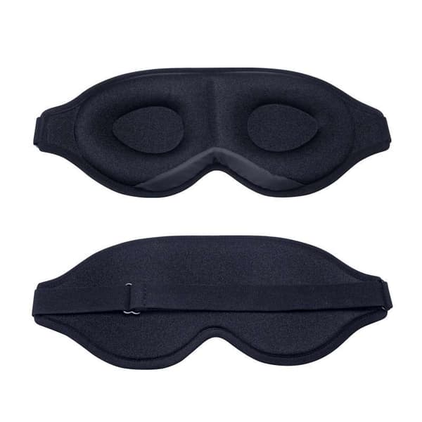 Innovative Sleep Mask, Light-Blocking Eye Mask for Sleep, Naps, Meditation, Travel Black black