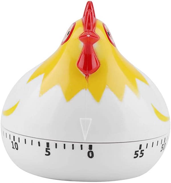 Kitchen Timer, Oven Timer, Kitchen Timer, Boiled Egg Timer, Egg Timer for Kitchen for Cooking for Home Baking (White)
