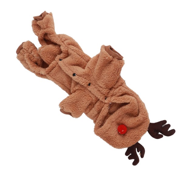 Porokoiran huppari Mielenkiintoiset pehmeät lämpimät koirat talvipyjamat jouluksi Cosplay XL