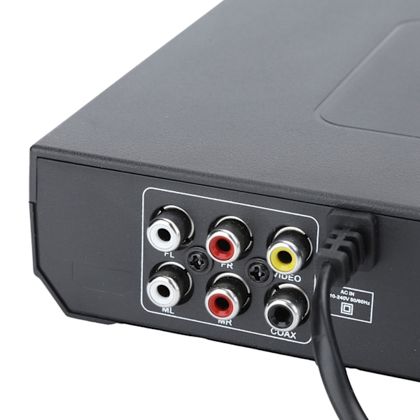 DVD-spelare för hushållsbruk Hemmabio och videoutrustning USB-gränssnitt Svart US 100‑240V