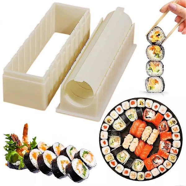 Sushiformset - 3 st risbollsformar för hemlagad sushi och onigiri Square 3pcs