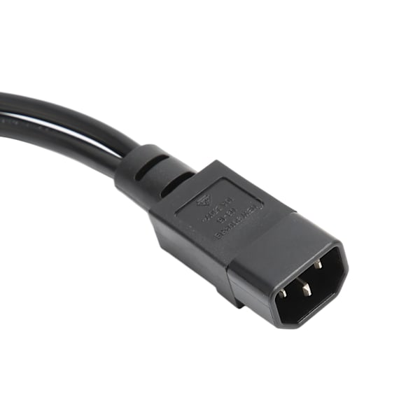 IEC320 C14 till 2 X C13 Hona Y Splitter Strömkablar 1 in 2 Ut 2500W 10A 250V Strömförlängningskabel för LCD-skärmar