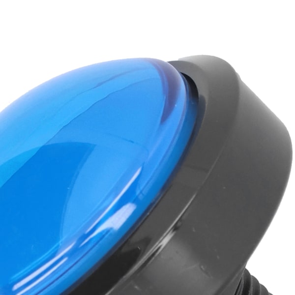 60mm Stor Konvex Knapp 2-Fots Brytare Knapp med LED-Ljus för Kranmaskin Spelkonsol Blå