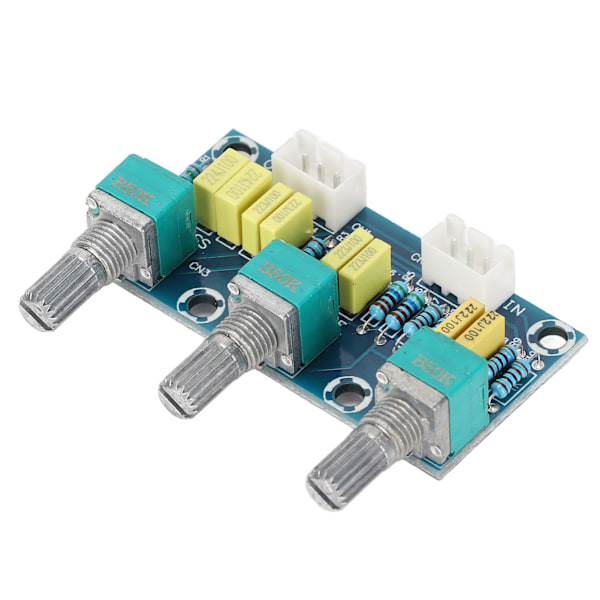 XH‑M802 Förförstärkarkort HiFi 2 Kanaler Justerbar PCB Diskant- och Basjusteringskort