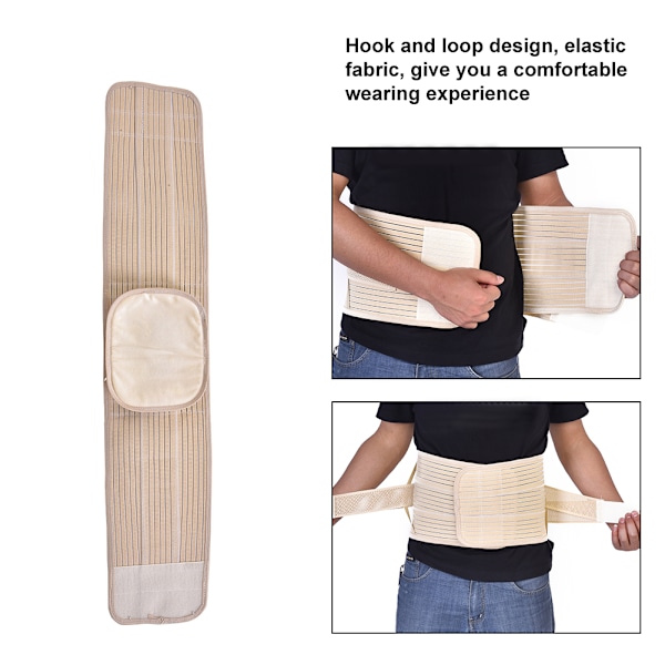 Självvärmande magnetisk terapi midjebälte ländryggsstöd ryggstöd unisex (XL)