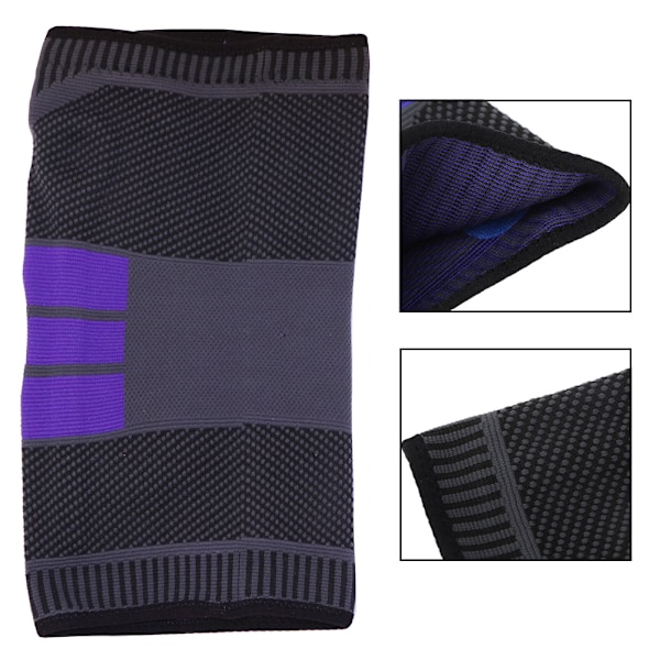 Utomhus Unisex Sport Knäskydd Hög Kompression Silikonvadderad Ärm (L)