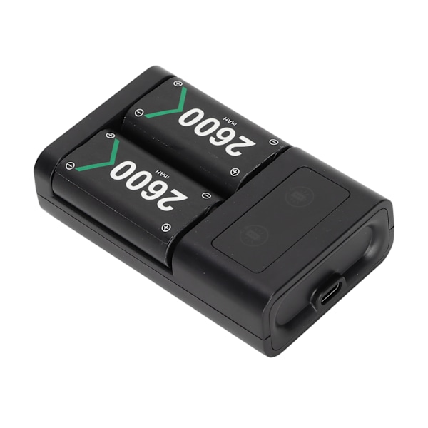 Laddstation för Handkontroll Dubbel Laddning Uppladdningsbar 5V DC Gamepad Batteriladdare med 2-färgs LED-indikator för Xbox