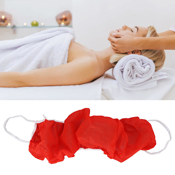 10pcs Disposable Bra Red Portable Ventilate Travelling Spa Massage Bra for Daily Use