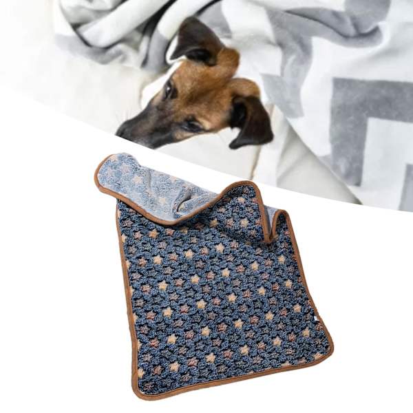 Varm husdjursfilt Höst Vinter Liten stjärntryck Fluffig kallskydd Hund Kattfilt för hundar Valpar Katter Purplish Blå Purplish Blå Liten stjärna