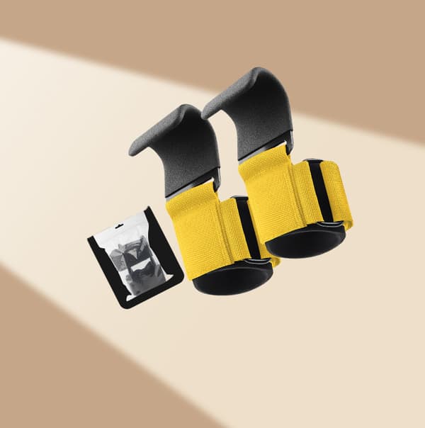Opgraderede løftegreb til pull-ups - 2-pak gul Yellow 492