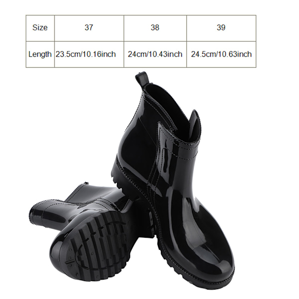 Waterproof  Anti-slip Rain Boots Garden Shoes for Ladies & Men (38)