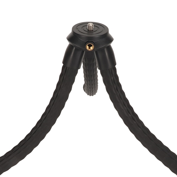 Mini Flexibelt Stativ 1/4 Tum Skruv Portabelt Stativ med Dold Telefonhållare Blixtskofäste för Kamera Telefon
